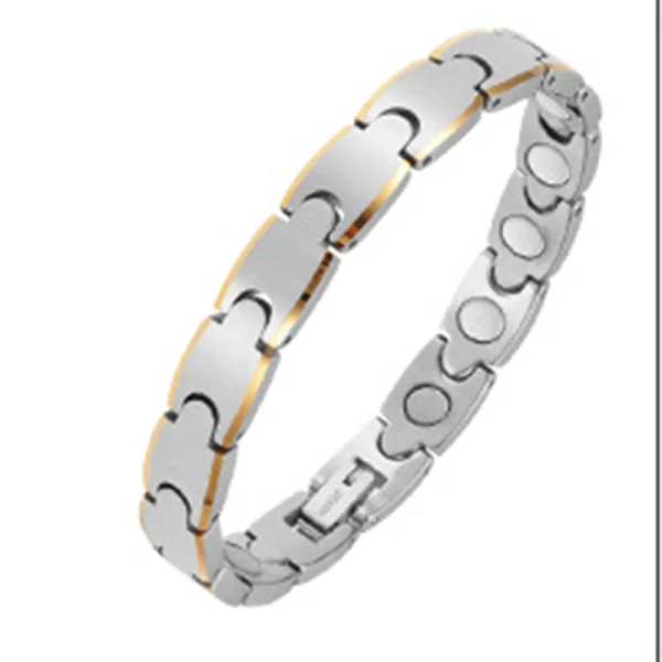 Manufacturers Fashion Gold Magnet Tungsten Carbide Bracelet Abesty Factory Men's Health Jewelry Bangles - Image 3