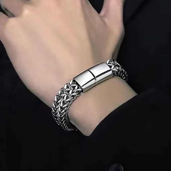 Abesty Jewelry Factory Wholesale Stainless Steel Men Bracelet Black Gold Plated Bangles Party Gift - Image 2