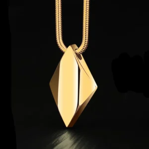 Gold Plated Tungsten Carbide Man Necklace Abesty Jewelry Factory Fashion Men Pendant With Chain