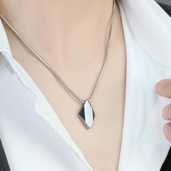 Gold Plated Tungsten Carbide Man Necklace Abesty Jewelry Factory Fashion Men Pendant With Chain - Image 2