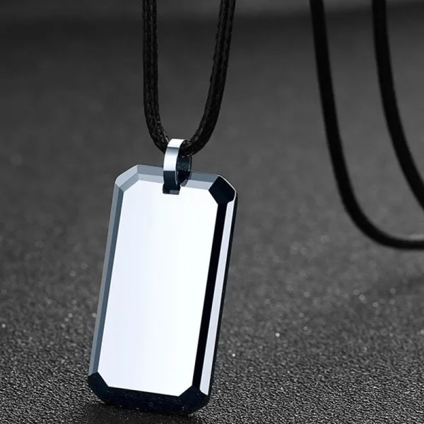 Abesty Jewelry Factory High Polished Man Necklace Classical Tungsten Carbide Men Pendant - Image 3