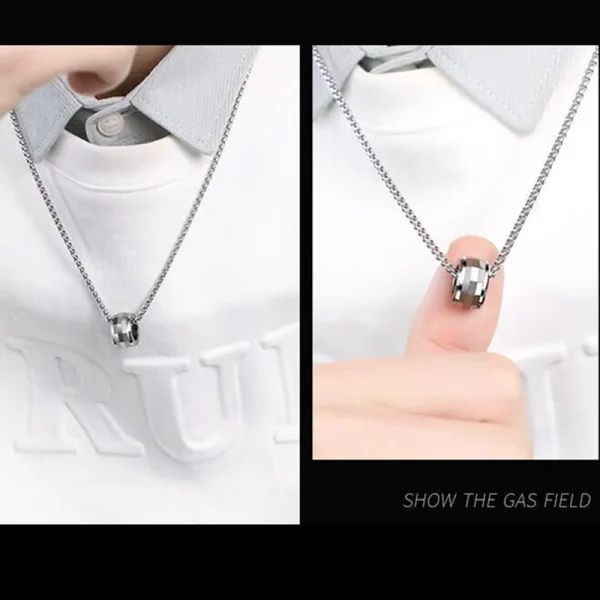 Hip-hop Men Tungsten Carbide Necklace Fashion Rotated Man Pedant Abesty Factory Supply - Image 2