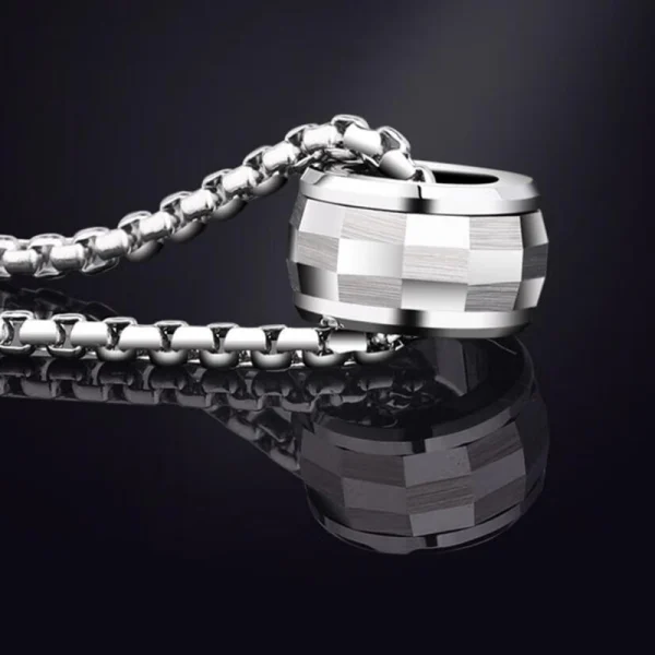Hip-hop Men Tungsten Carbide Necklace Fashion Rotated Man Pedant Abesty Factory Supply - Image 3