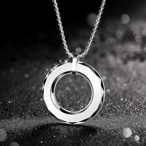 Men Tungsten Carbide Necklace Abesty Fashion Hop-hip Man Pendant Shenzhen Jewelry Supplier