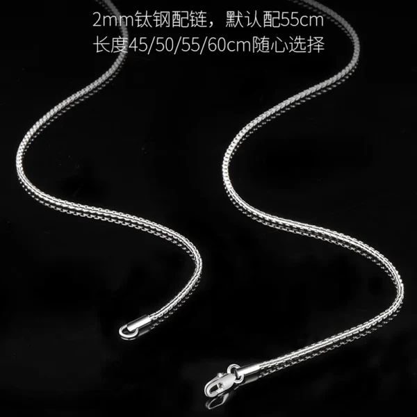 Men Tungsten Carbide Necklace Abesty Fashion Hop-hip Man Pendant Shenzhen Jewelry Supplier - Image 4