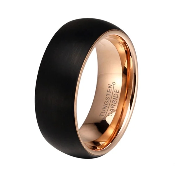 Classical Men Tungsten Ring Shenzhen Manufacturers wholesale 8mm Tungsten Carbide Ring For Men - Image 2