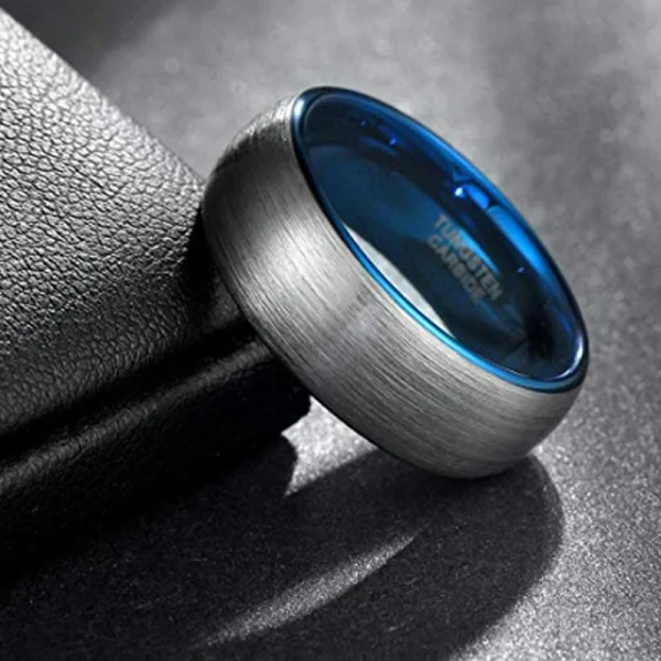Classical Men Tungsten Ring Shenzhen Manufacturers wholesale 8mm Tungsten Carbide Ring For Men - Image 4