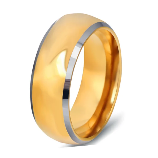 Rose Rold Tungsten Ring Men 8mm Engagement Tungsten Carbide Ring Shenzhen Jewelry Factory - Image 4