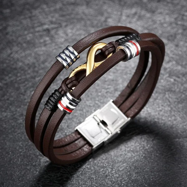 Factory Wholesales Men Braided Leather Bracelet Abesty Jewelry Factory Popular Bangles In Europe
