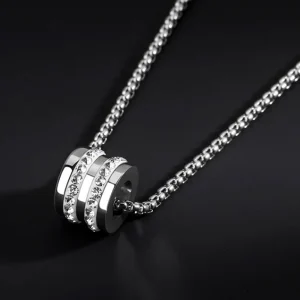 Men Stainless Steel Necklace Abesty Jewelry Factory Fashion Trendy Good Lucky Man Pendant