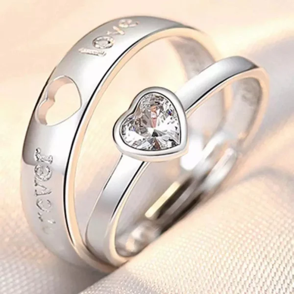 Abesty Factory Wholesale Stainless Steel Women Men Rings Fashion Jewelry Couple Rings - Image 2
