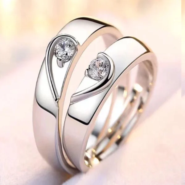 Abesty Factory Wholesale Stainless Steel Women Men Rings Fashion Jewelry Couple Rings - Image 3