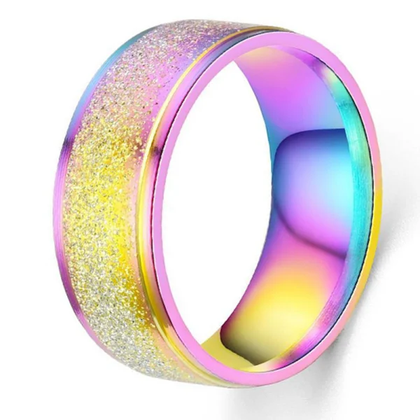 Classical Wedding Stainless Steel Rings Abesty Jewelry OEM Factory Women Men Couple Rings  - Image 3