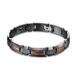 Tungsten Carbide Men Koa Wooden Bracelet Abesty Jewelry Factory Fashion Customized Adjustable Bangles For Men
