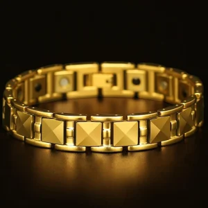 Men Tungsten Carbide Gold Plated Bracelet Abesty Jewelry Factory Classical Simple 21cm Men Bangles