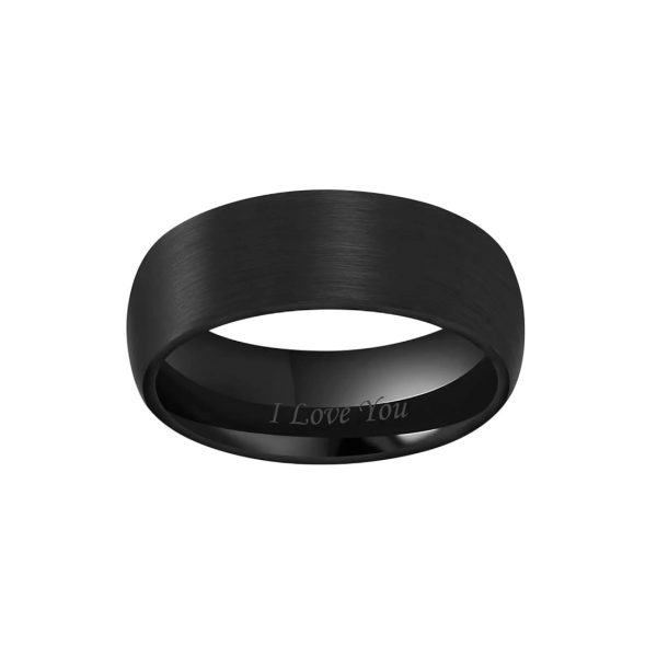 CustomBlack Zirconium Rings for Men Fashion Bands Wholesale Supplier & Factory Directly - Image 4