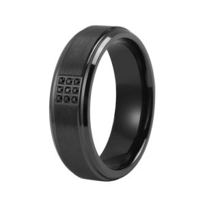 Custom Black Zirconium Rings for Men Wholesale Supplier & Factory Direct