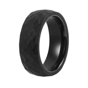 Men'’s Black Zirconium Wedding Bands Bulk wholesale & 0EM Jewelry Supplier