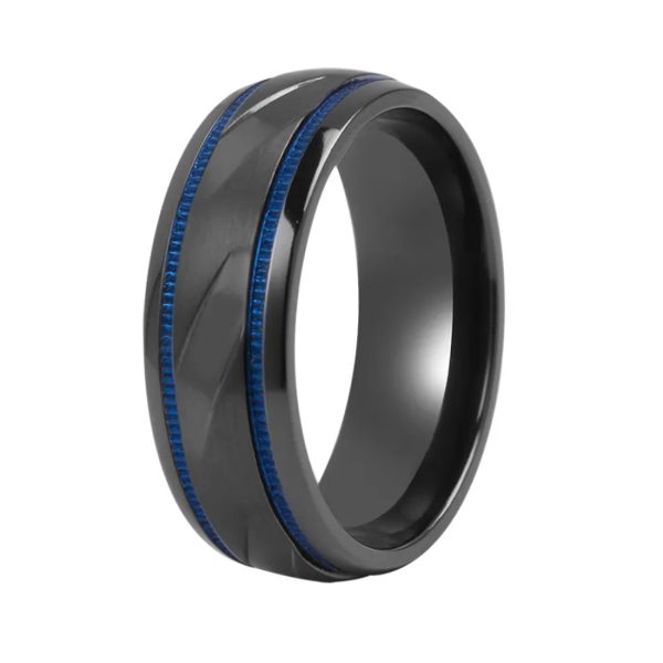 Customizable Black Zirconium Rings for Men OEM and 0DM Jewelry Factory in China