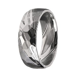 0EM Men’s Damascus Steel Rings Personalized Damascus Steel Bands Wholesale