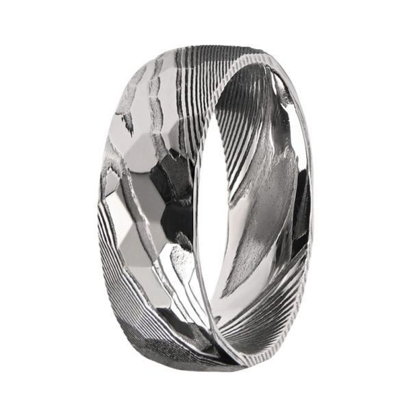 0EM Men’s Damascus Steel Rings Personalized Damascus Steel Bands Wholesale