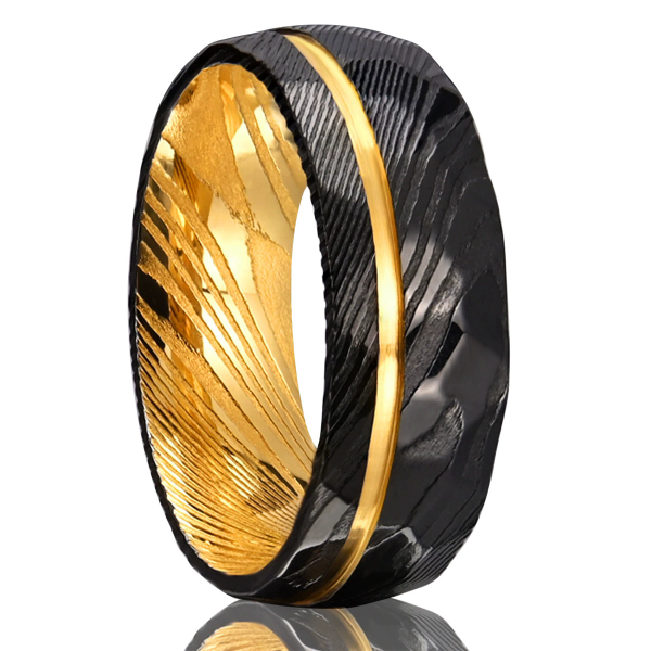 Men’s Damascus Steel Rings Wholesale Custom Ring Jewelry Factory Manufacturer - Image 2