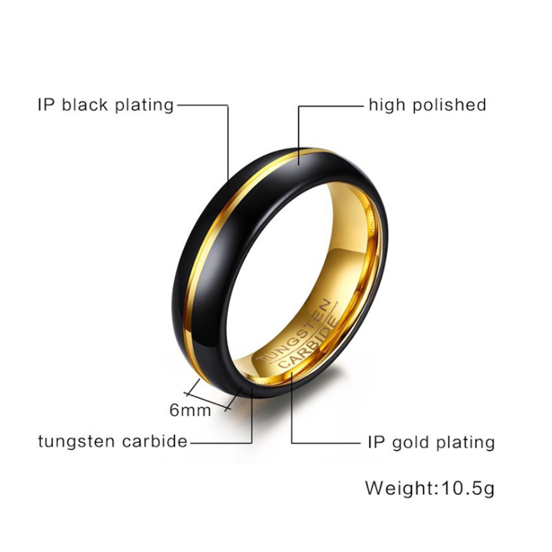 Men’s Tungsten Ring wholesale Supplier Durable Jewelry in Bulk - Image 2