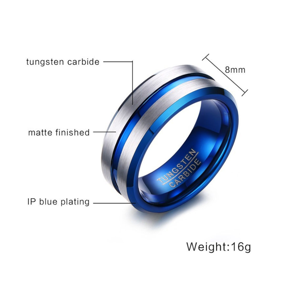 Men's Tungsten Rings 0EM/0DM Wholesale - Custom Jewelry Manufacturer - Image 2