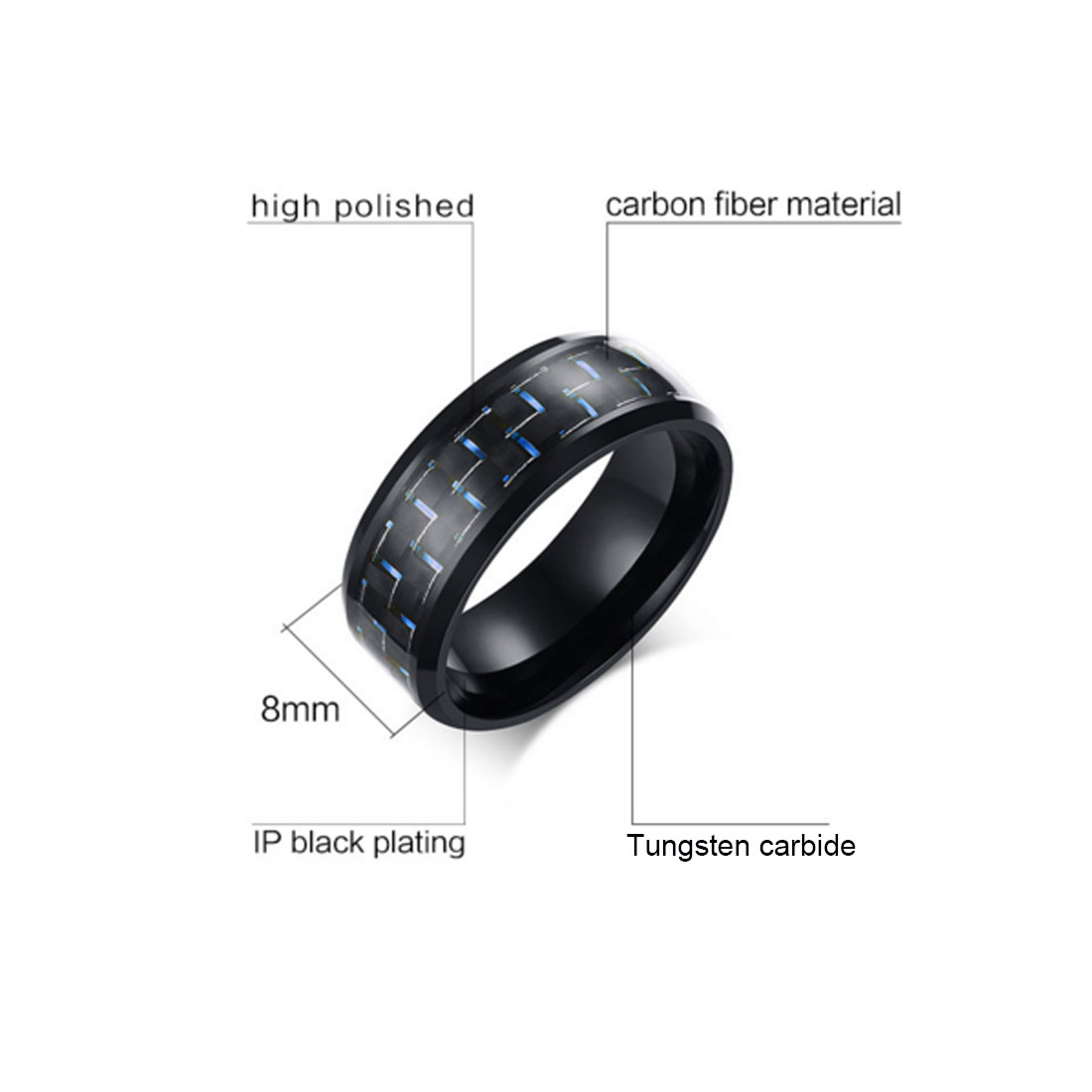 Tungsten Ring Supplier Men’s Tungsten Carbide Wedding Bands Wholesale - Image 2